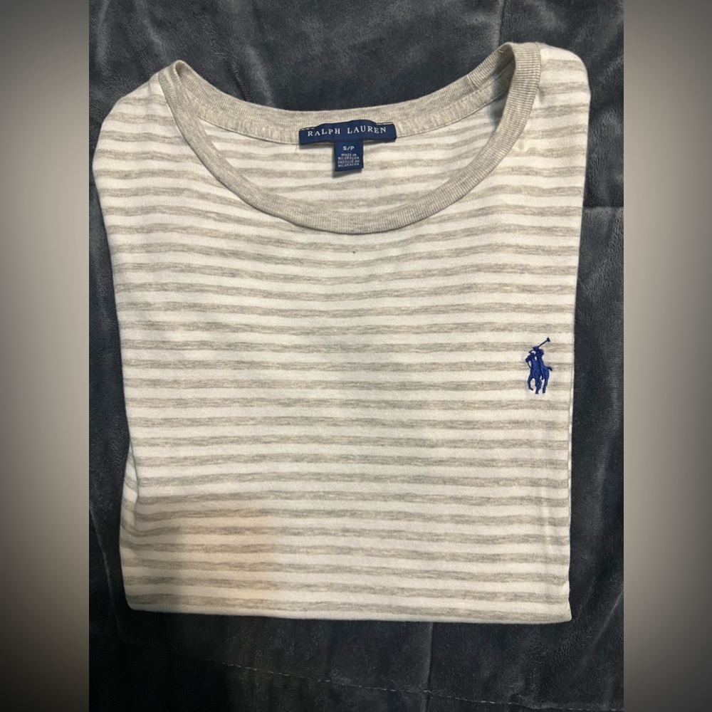 NWOT Ralph Lauren striped blouse, small polo shirt